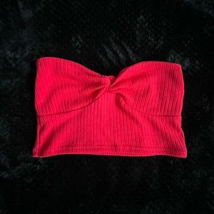 Red tube top